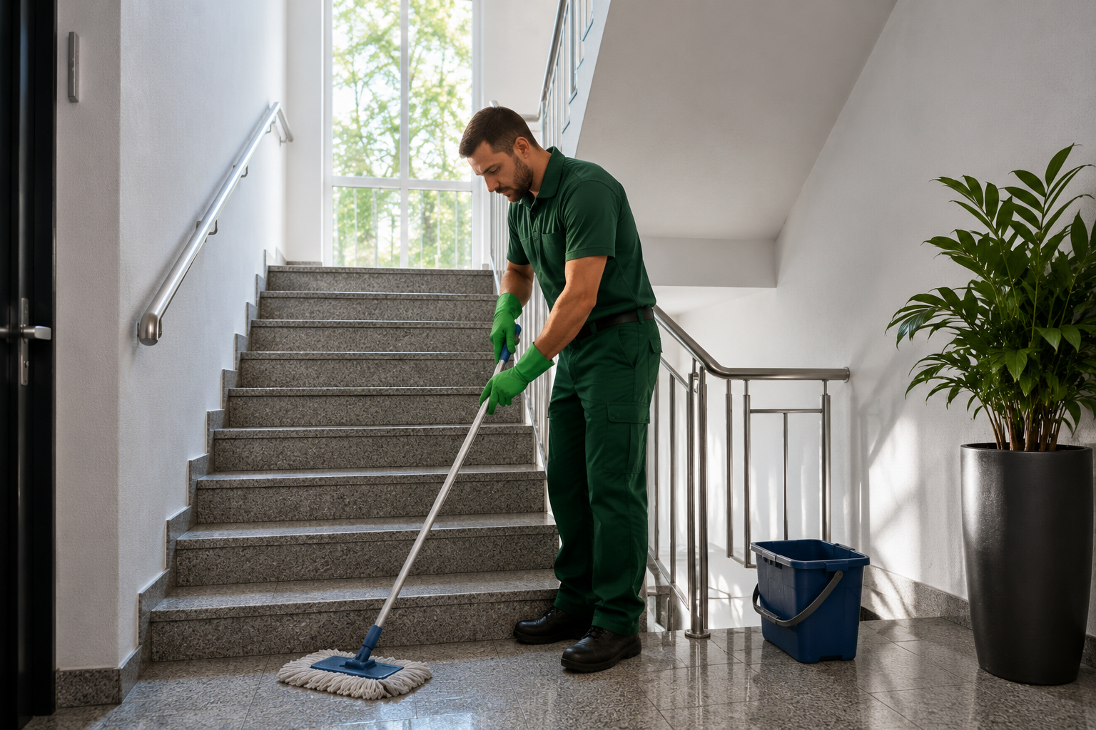 Treppenhauspflege Wohnanlage